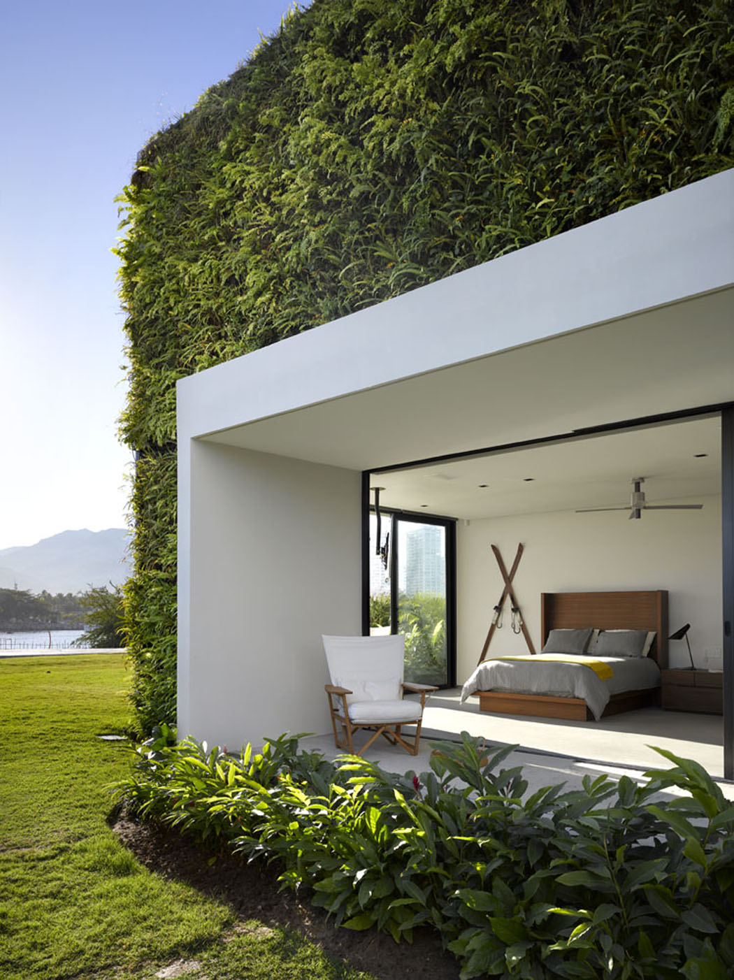 Mur vivant extérieur apportant une touche supplémentaire de créativité chambre mur façade plantes grimpantes
