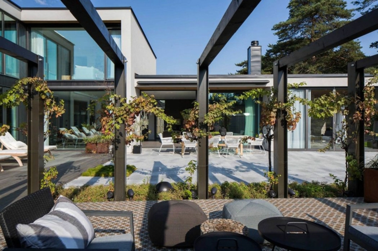Jolie maison familiale avec de beaux espaces extérieurs outdoor maison familiale scandinave
