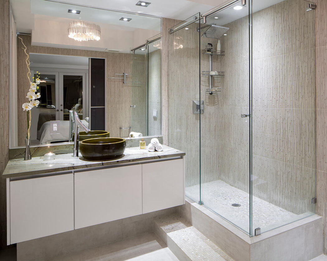salle d'eau cabine de douche originale