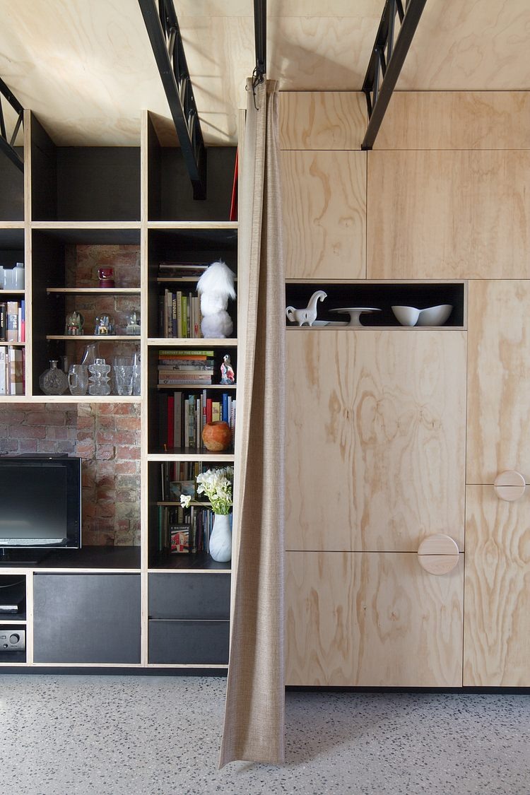 placards en hauteur bois naturel