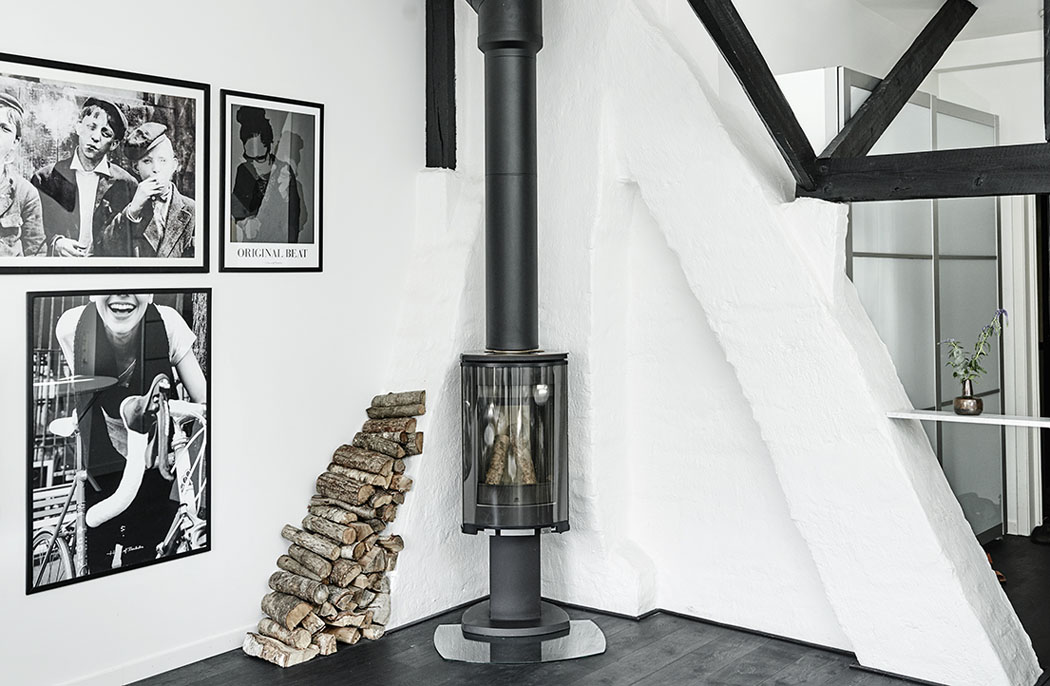 poêle à bois pour chauffage d'appartement