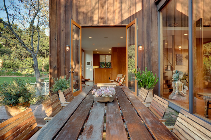 Terrasse maison en bois californie