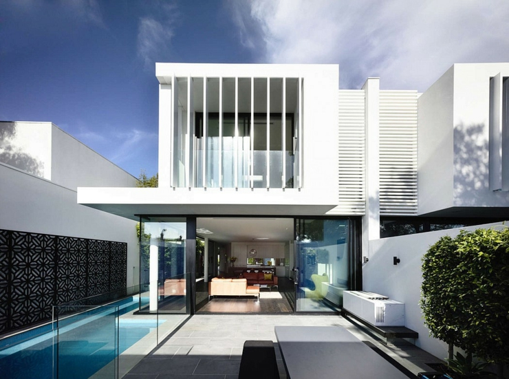 Maison de ville luxueuse à l’architecture contemporaine Maisons mitoyennes design moderne