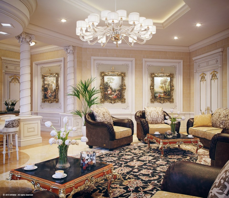 architecture d'intérieur luxueuse villa
