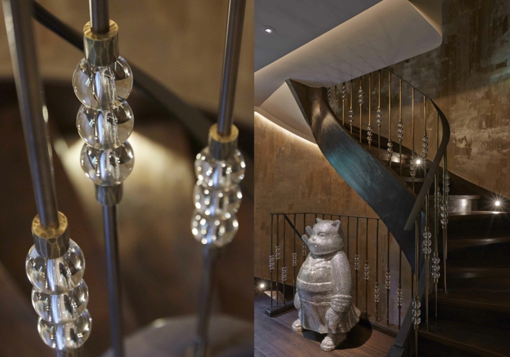 Décoration créative et éclectique en tant que touche finale objets de déco glamour maison de luxe