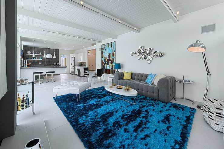 Intérieur à la décoration fortement influencée par les tendances résidence de haut standing séjour de luxe