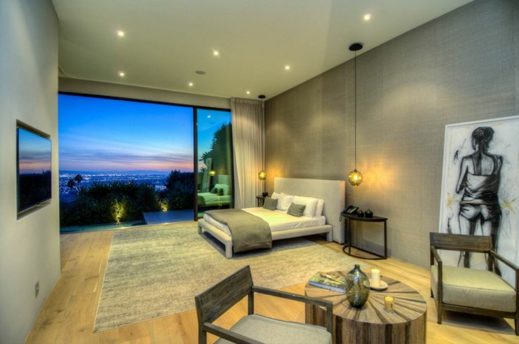chambre à coucher avec mur mobile