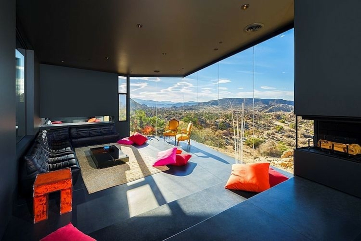 Séjour de luxe maison contemporaine avec vue
