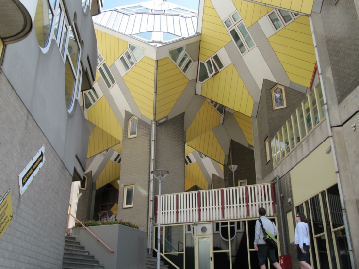 Cube Houses ou maison d’architecte vue de près cube houses rotterdam vues d'intérieur