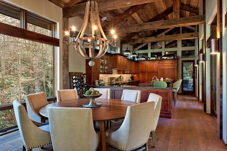 salle à manger en bois massif 