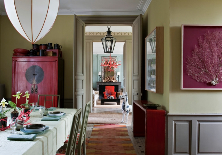 Salle à manger dans l’esprit d’une résidence secondaire design éclectique maison secondaire rustique