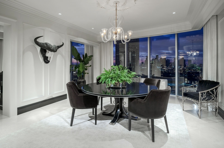 salle à manger appartement de ville luxe