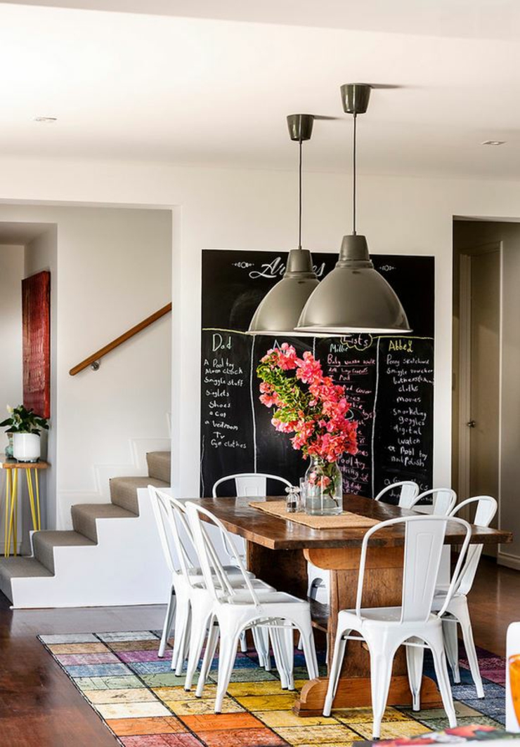 Côté salle à manger accueillante et conviviale intérieur éclectique maison familiale