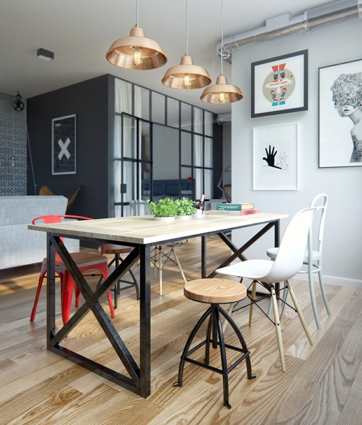 salle à manger logement citadin moderne