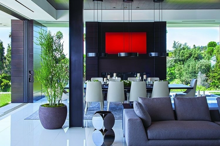 salle à  manger résidence luxueuse bevery hills