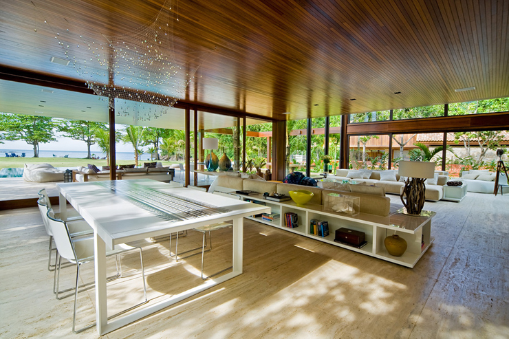 mezzanine salle à manger résidence de luxe