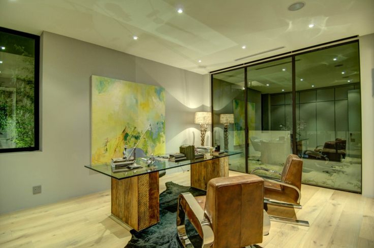 bureau chic artistique villa moderne