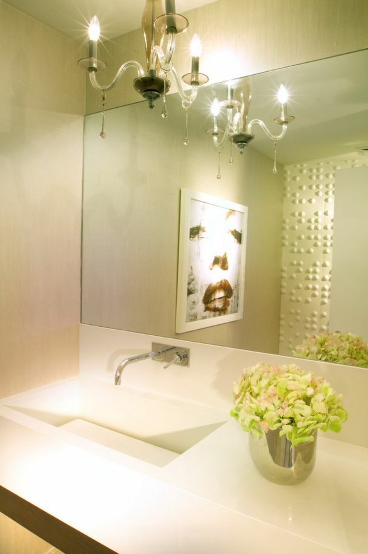 Salle de douche design élégante et luxueux intérieur salle d'eau luxe