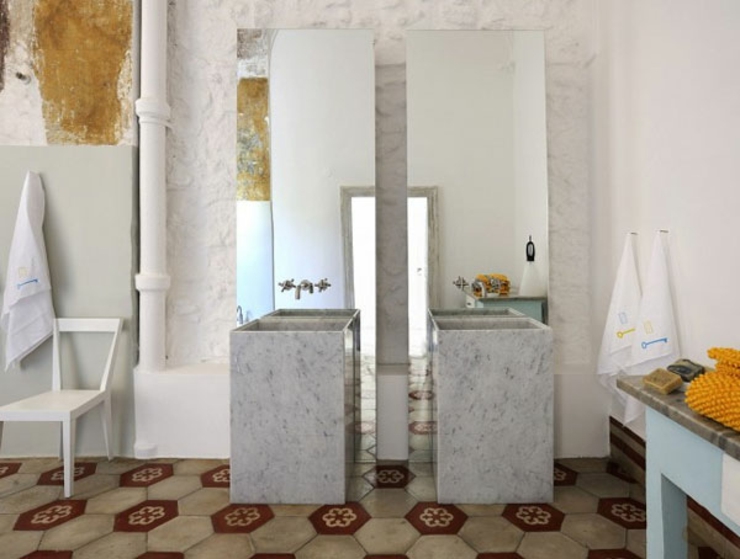 salle de bains originale vacances en italie capri