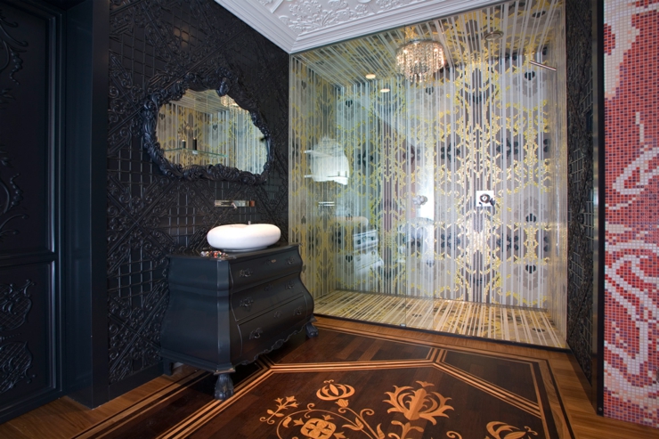 Salle de bains de la résidence de haut standing à Amsterdam salle de bain unique moderne maison