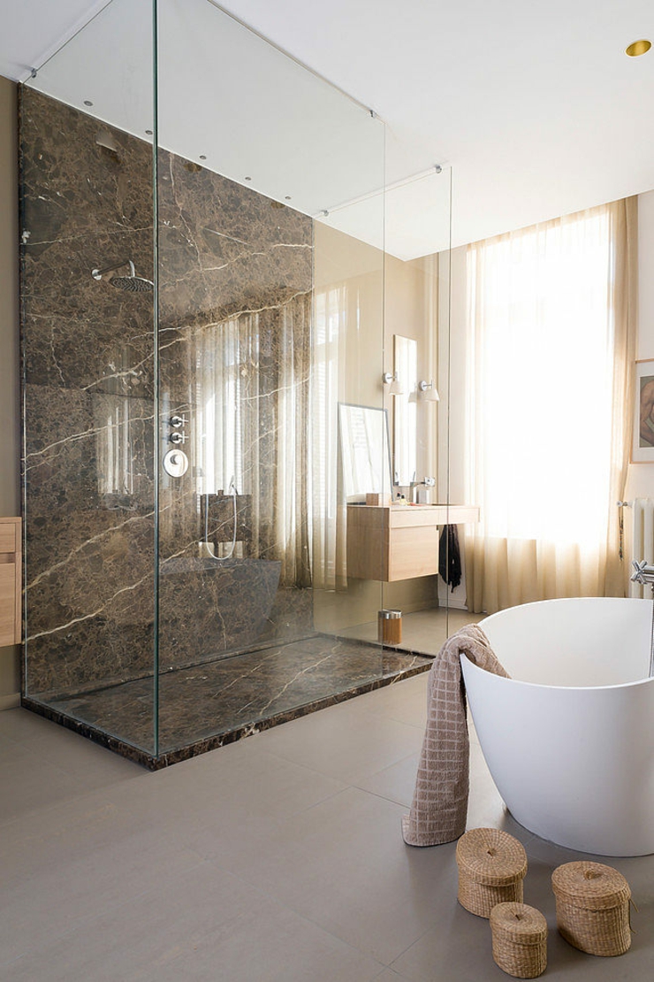 salle de bain décoration design marbre