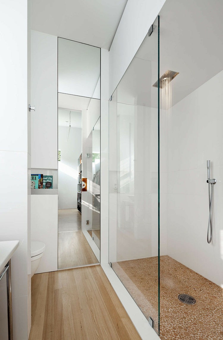 cabine douche maison écologique eau de pluie
