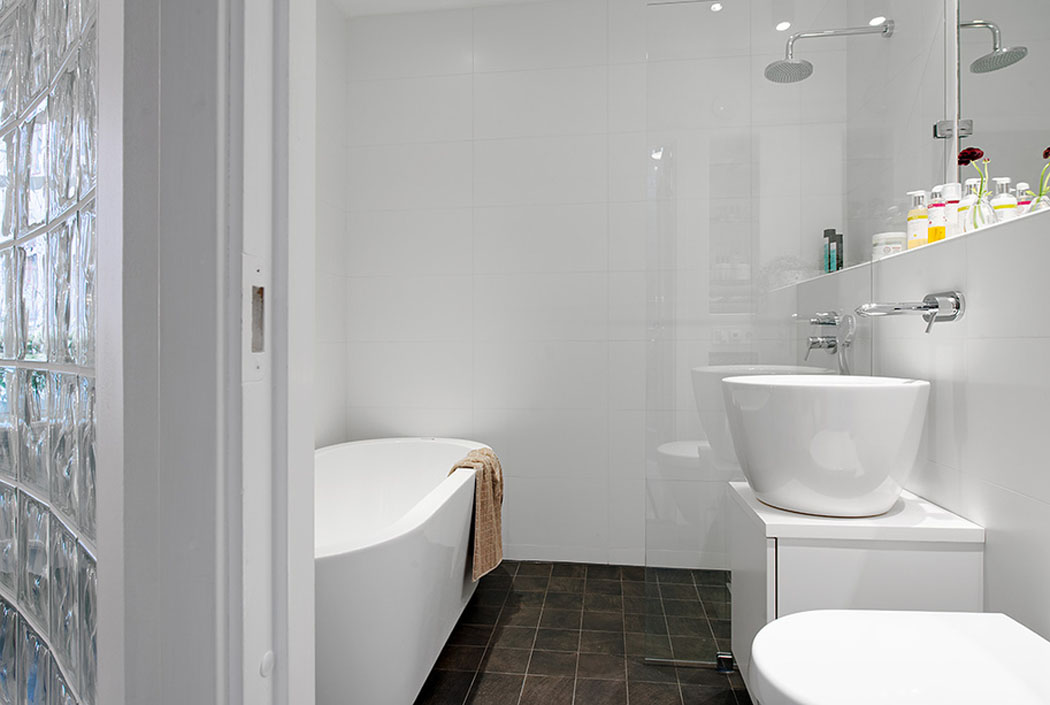 belle salle de bain design scandinave épuré