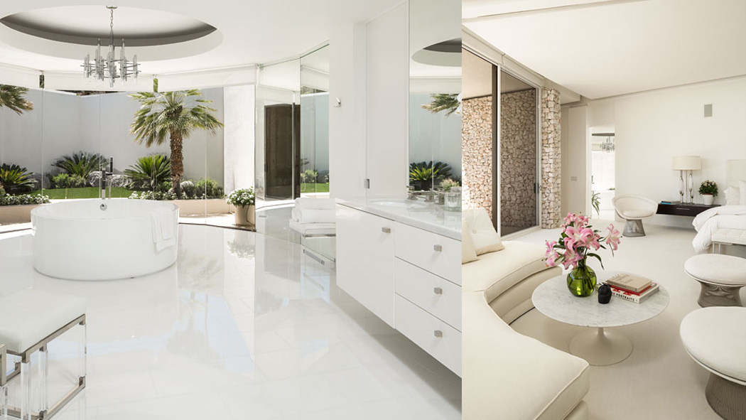 salle de bains luxe blanc