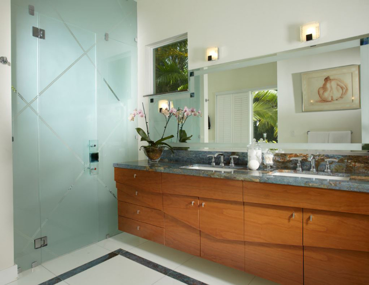 intérieur salle de bains luxe