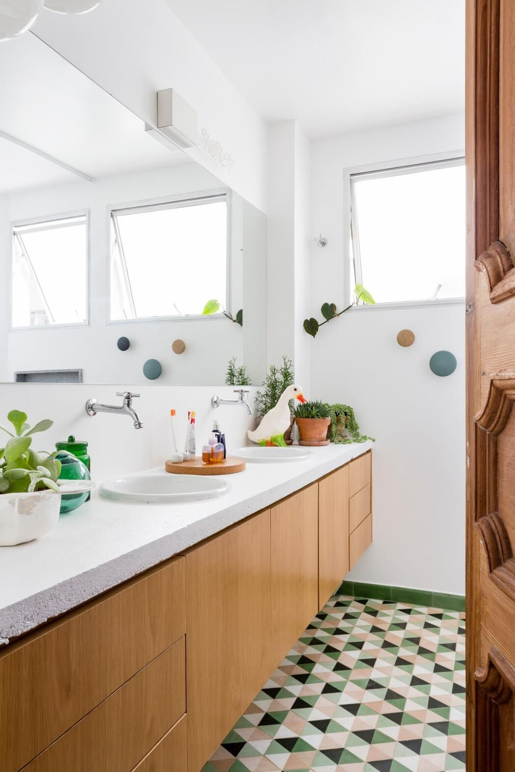 salle de bains design éclectique appart rénové