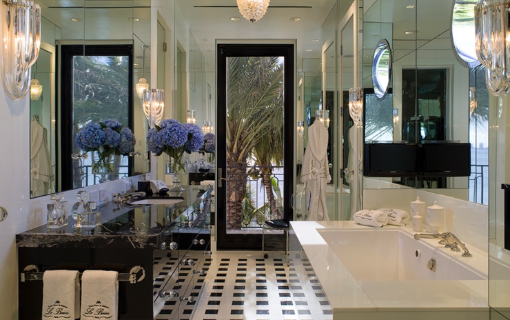 salle de bains design luxe marbre