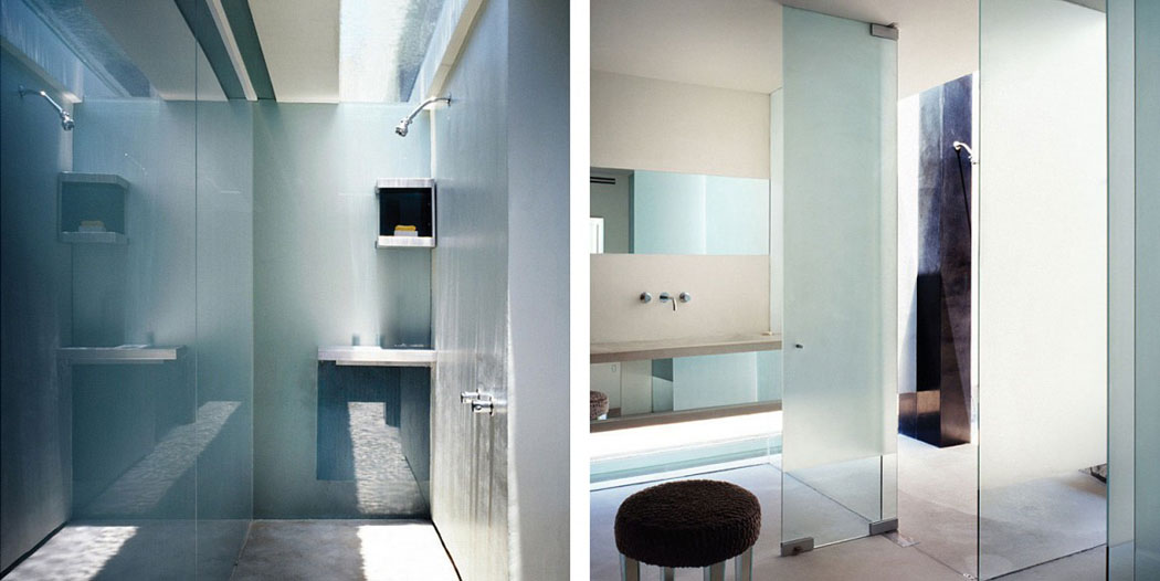Cette maison à l’architecture contemporaine se compose de sept salles de bains de différentes tailles salle de bains simple et minimaliste maison de luxe