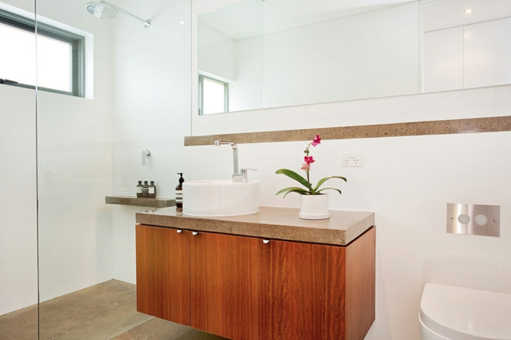 Salle de bains avec douche italienne de cette maison de charme salle de bains vaste maison citadine sydney australie
