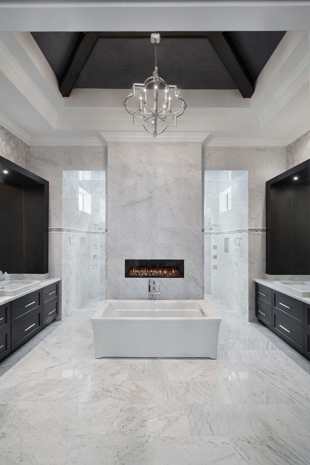 marbre blanc salle de bains design luxe