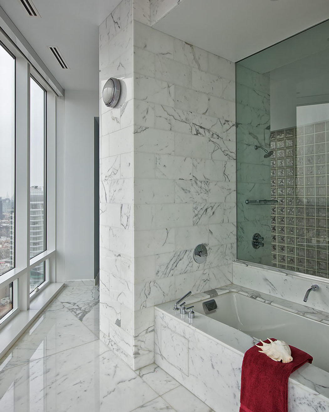 salle de bain design luxe marbre