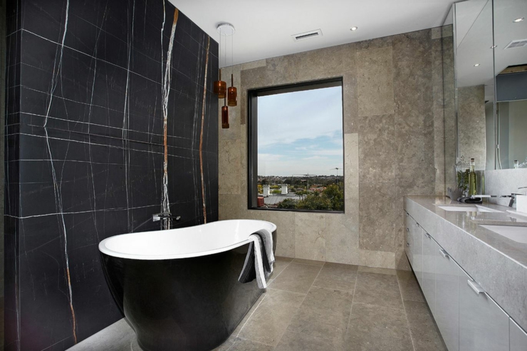 Salle de bains en marbre au design luxueux salle de bain design marbre luxe