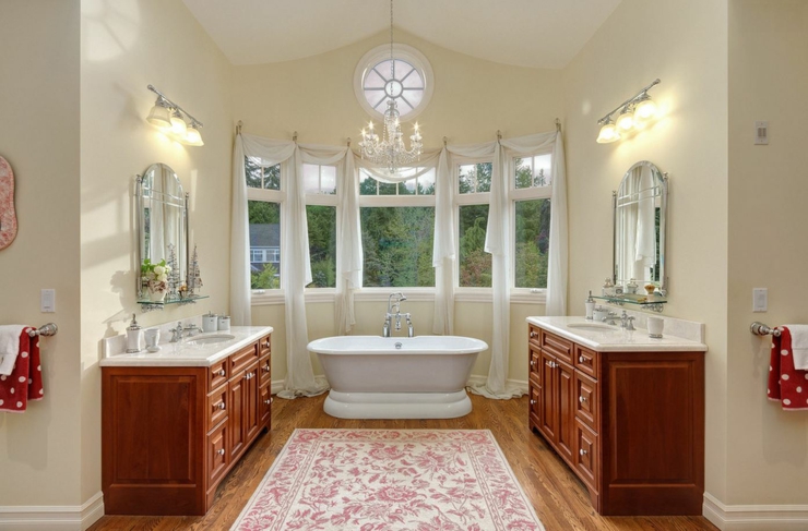 salle de bain design luxe rustique