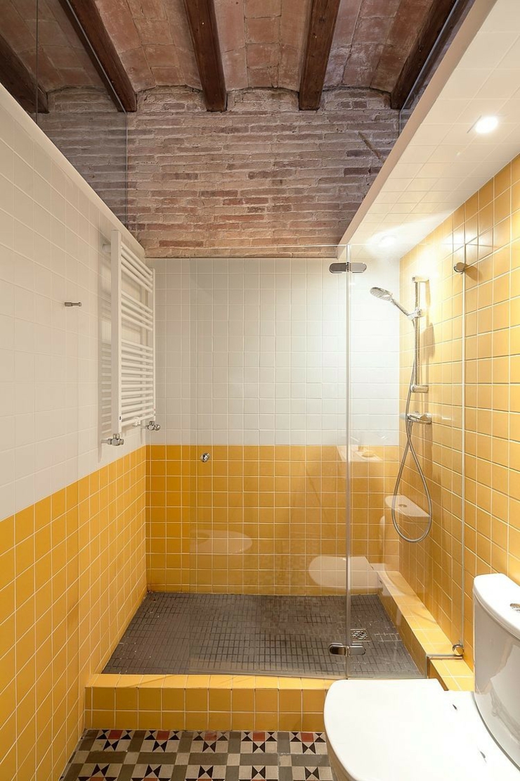 salle de bains design d'antan