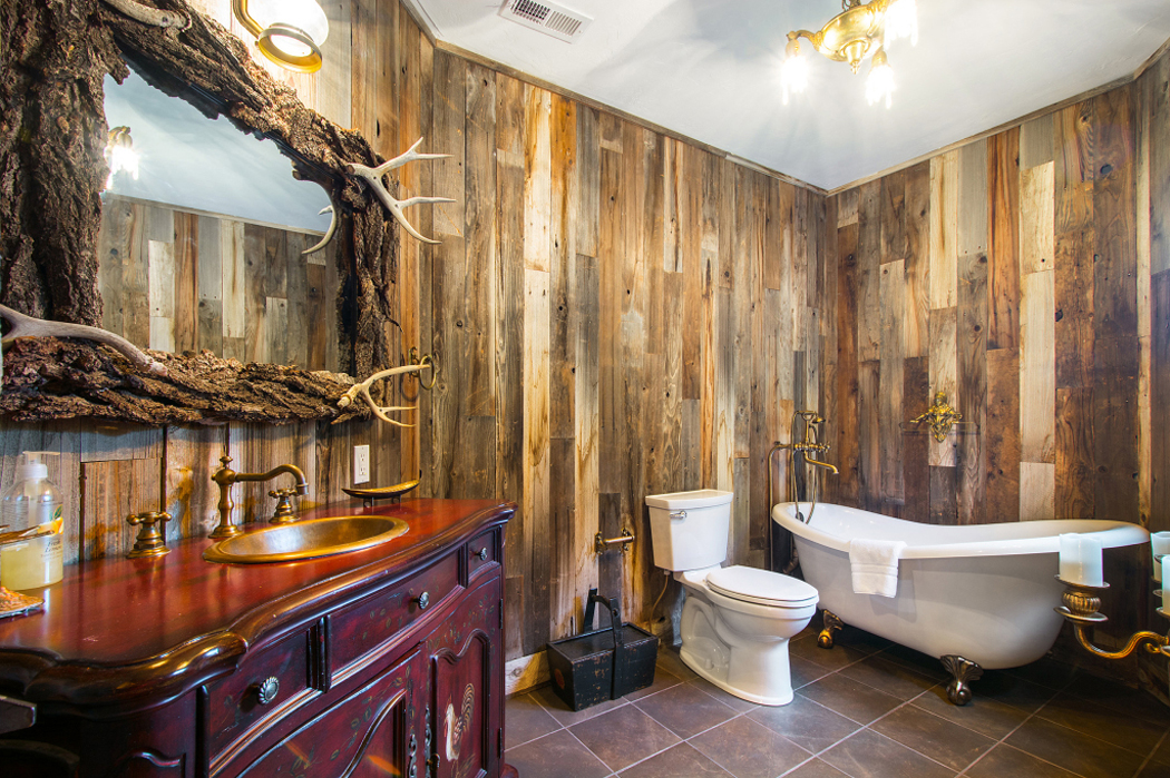 salle de bain rustique design luxe