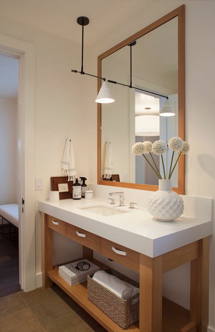 Petite salle de bains au design simple et rustique salle de bain design deco simple