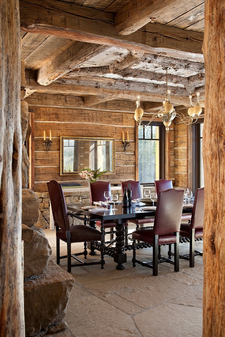 La salle à manger officiel de cette résidence originale résidence secondaire de luxe