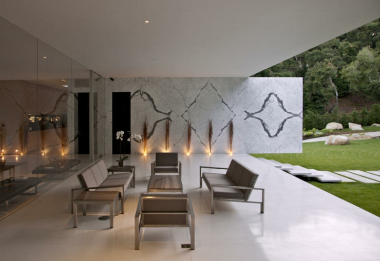 Salon de jardin pour des repas en plein air mobilier de jardin outdoor living résidence de luxe