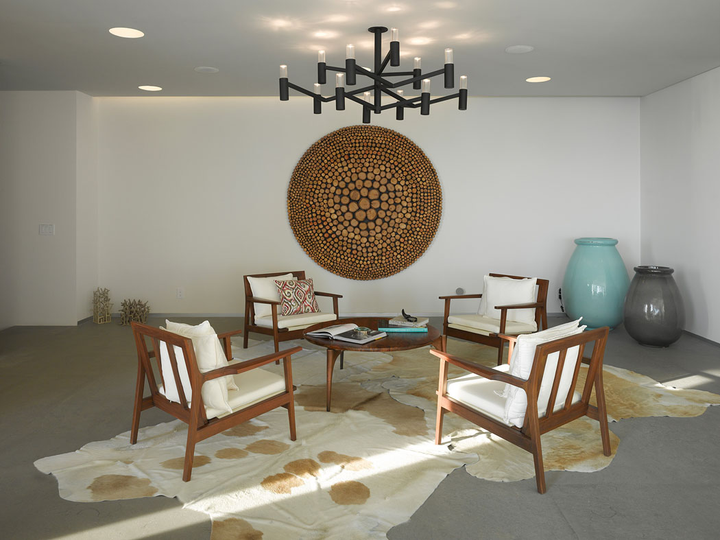 Architecture et ameublement inspiré des années 50 du siècle dernier ambiance design intérieur retro maison