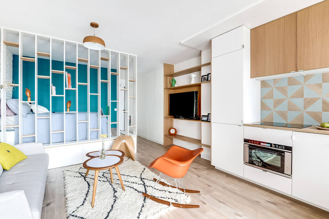 séjour salon petit studio citadin région parisienne