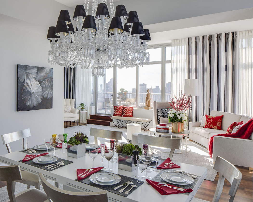 Séjour clair d’une demeure de prestige située dans un immeuble de standing intérieur luxe appartement de prestige citadin