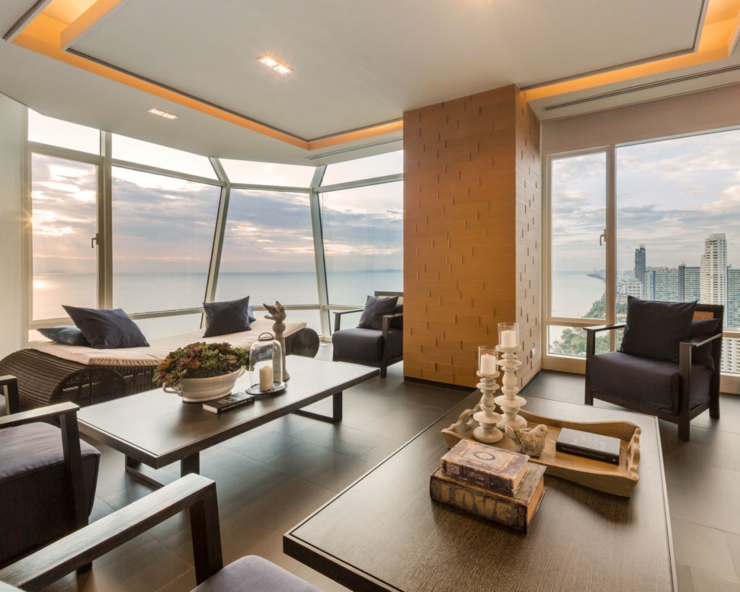 Petit séjour offrant une vue imprenable sur la mer et la côte séjour appartement de vacances pattaya