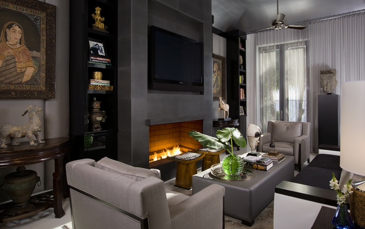 séjour design intérieur élégant classe