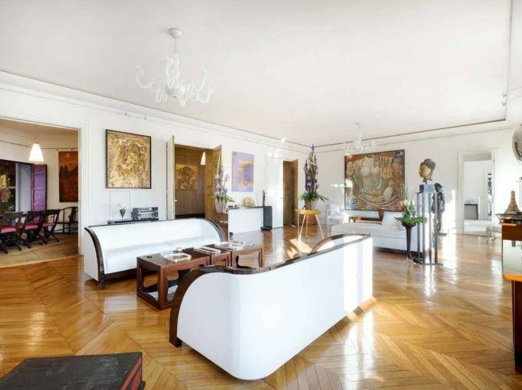 Intérieur luxueux au design élégant de cet appartement de prestige séjour appartement de luxe paris