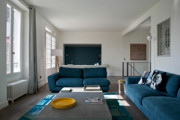 Meubles design moderne et chic pour cette maison ancienne rénovée maison rénovée paris séjour