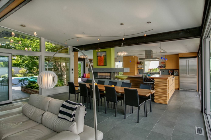Belle et moderne maison de ville dans le Seward Park séjour demeure familiale luxe citadine